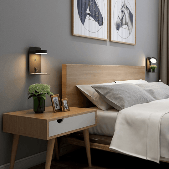 Wandlamp met Draaibare Kop en Oplaadstation 3