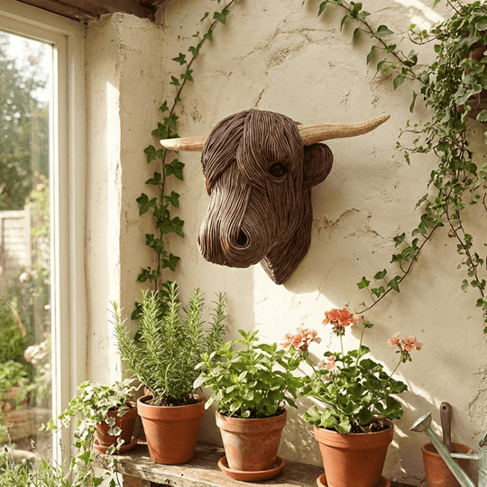 Wandsculptuur Koe Landelijke Stijl 2
