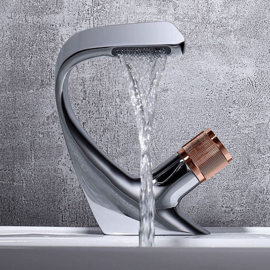 Wastafelkraan Waterval Eengreeps Modern 5