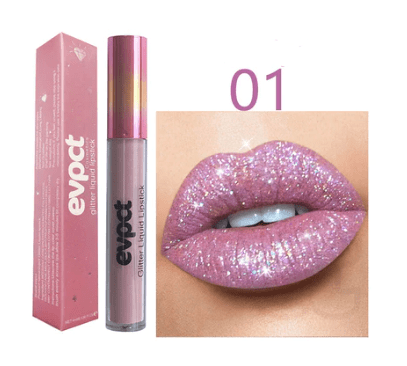 Waterdichte Glitter Lippenstift met Langdurige Glans 0