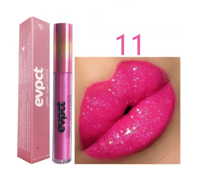 Waterdichte Glitter Lippenstift met Langdurige Glans 16