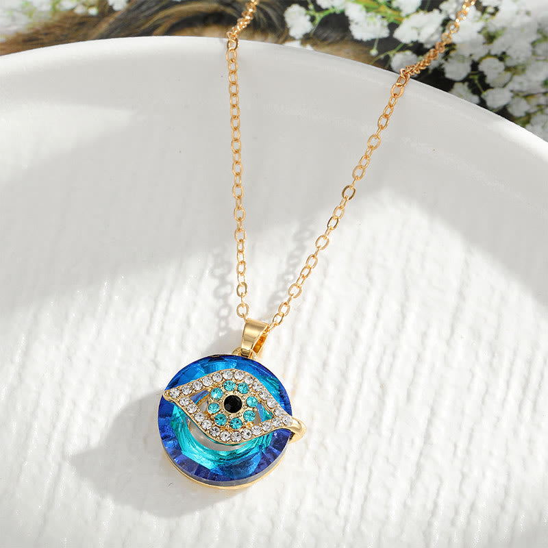 Zilveren Ketting Dames Met Boze Oog Talisman, Spiritueel Ontwerp, Verstelbare Lengte 6