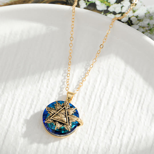 Zilveren Ketting Dames Met Boze Oog Talisman, Spiritueel Ontwerp, Verstelbare Lengte 9