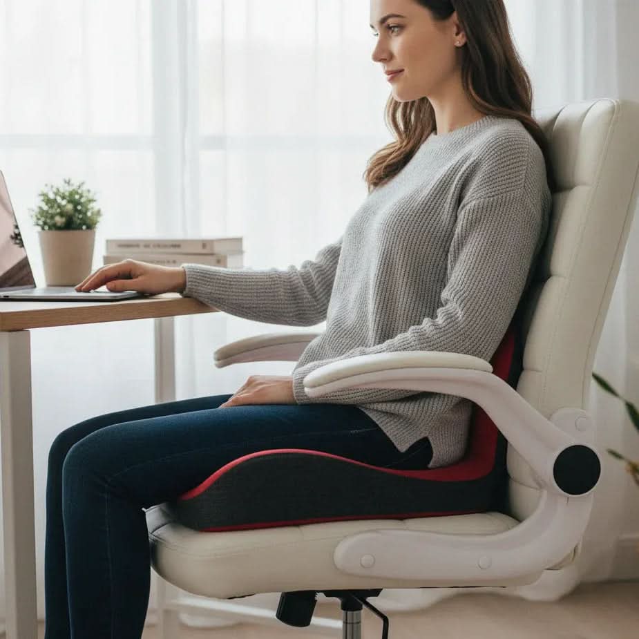 Zitkussen L-vorm Ergonomisch voor Comfortabel Zitten 6