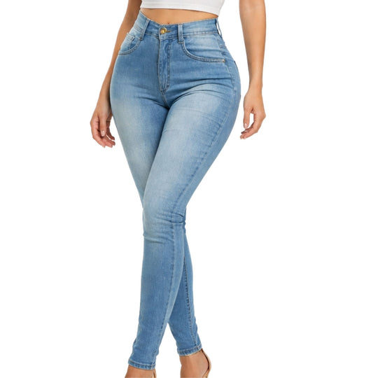 Damesbroek met hoge taille