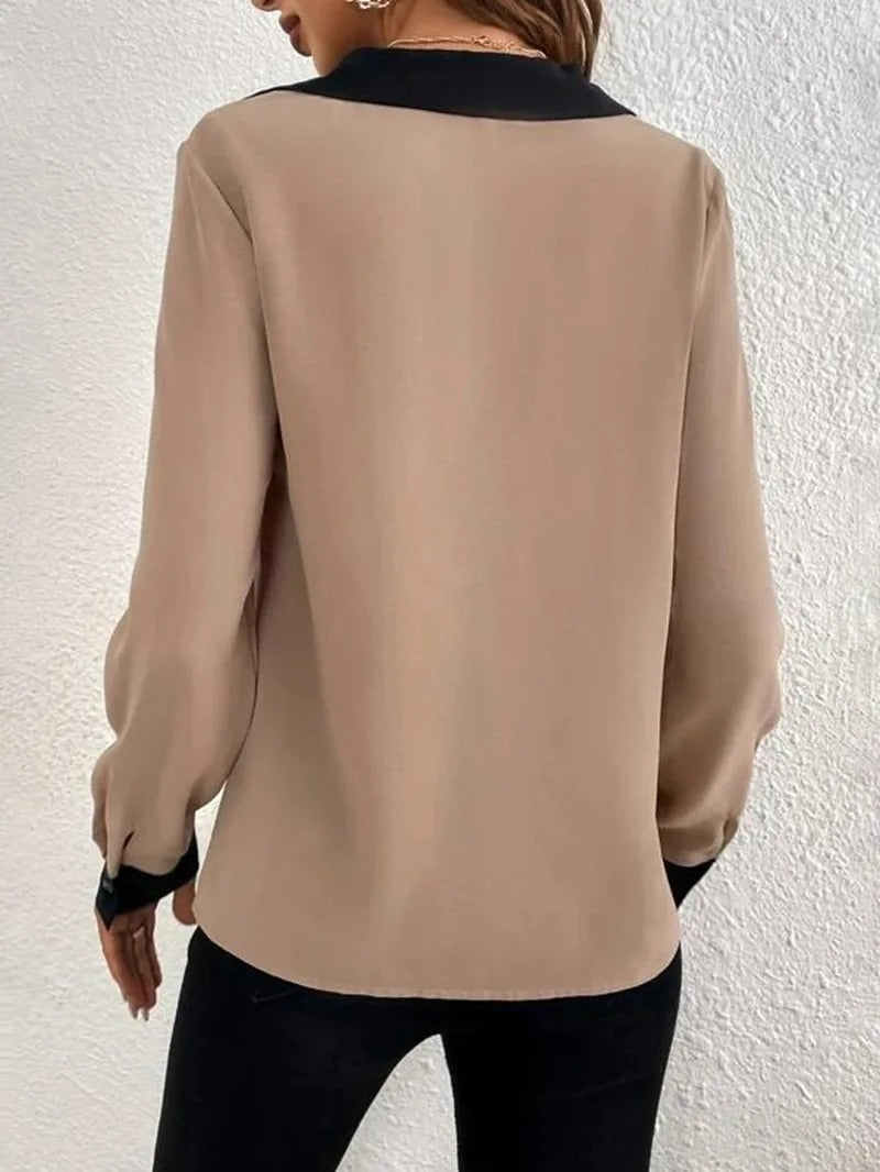 Kantoorblouse met lange mouwen voor dames