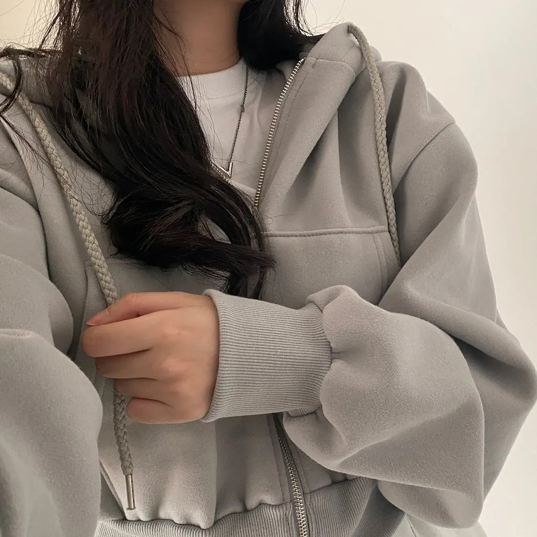 Casual sweater met capuchon voor dames