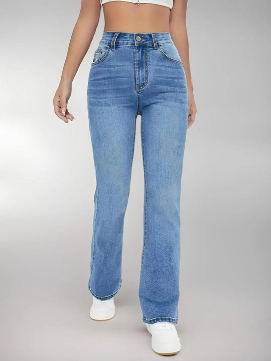 Dames jeans met hoge taille voor dagelijks gebruik