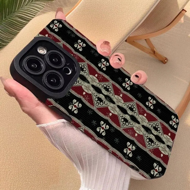 iPhone 17 Hoes met Perzisch Tapijt Patroon 5