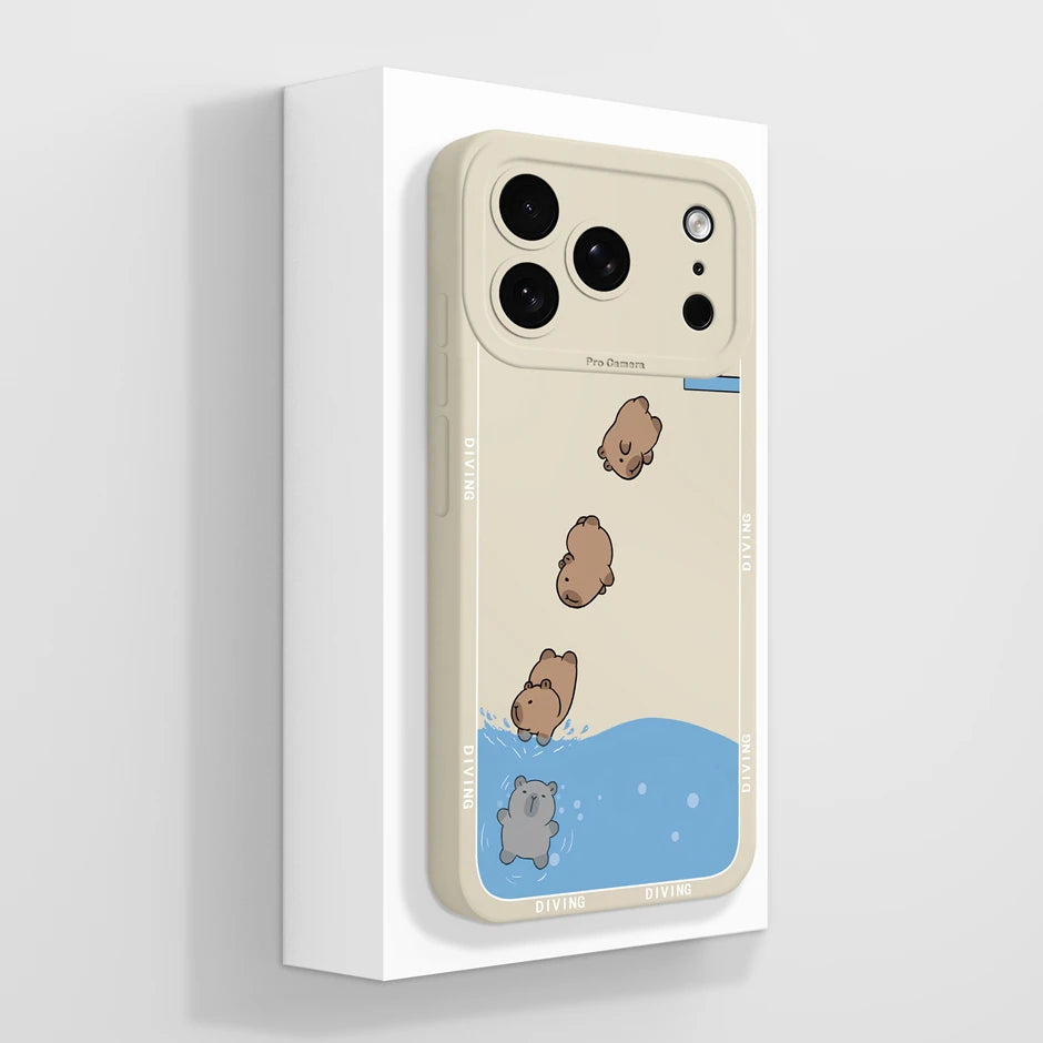 iPhone 17 Pro Max Telefoonhoesje Cartoon Panda Design 19