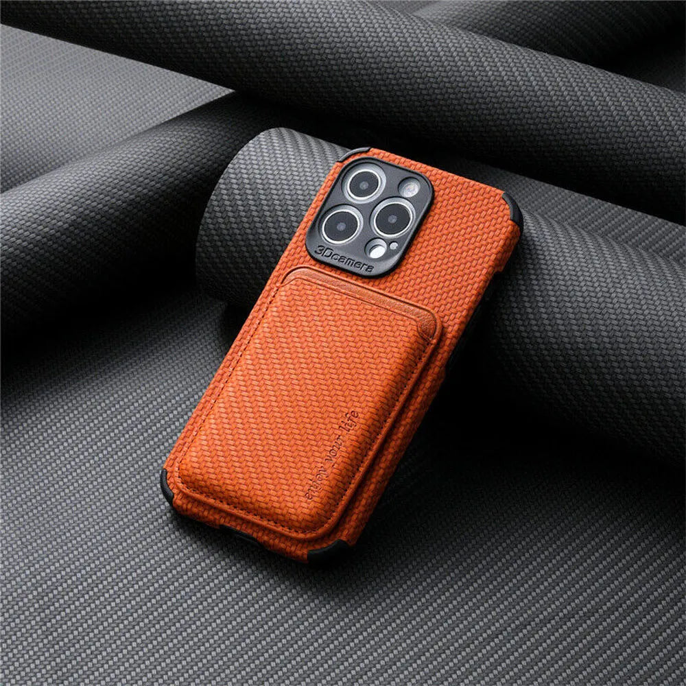iPhone Hoes met Magnetische Kaarthouder Slank Ontwerp 4