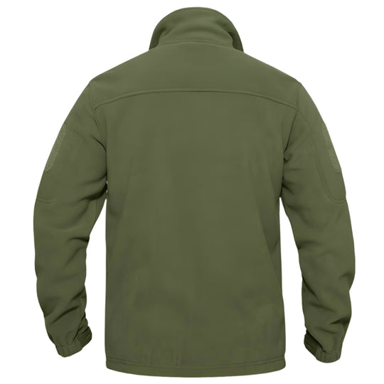 Heren fleece thermojack met volledige rits