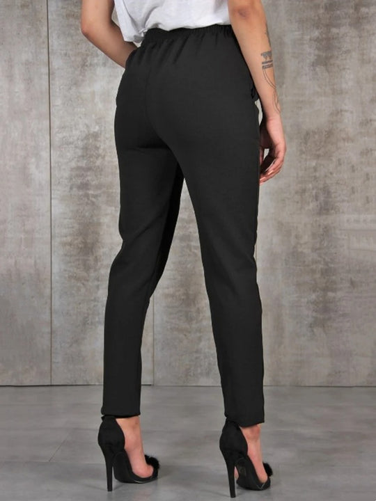 Slanke chiffon stijl damesbroek