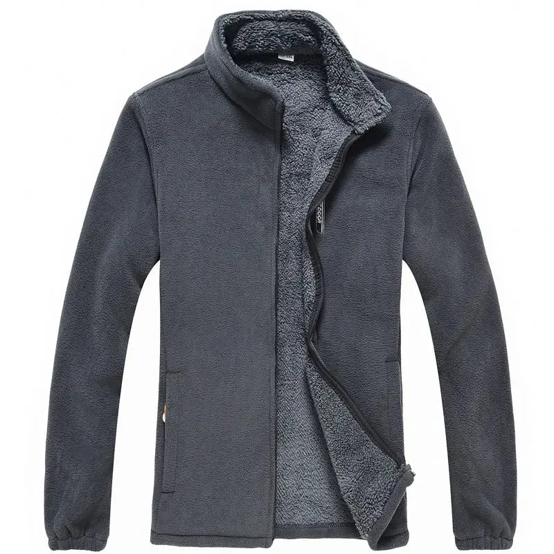 Heren fleece gevoerde jas met rits