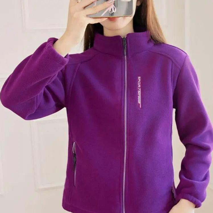 Winter warme fleece jas voor dames