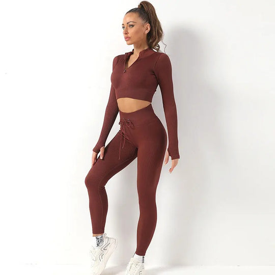 Naadloze yogaset voor dames