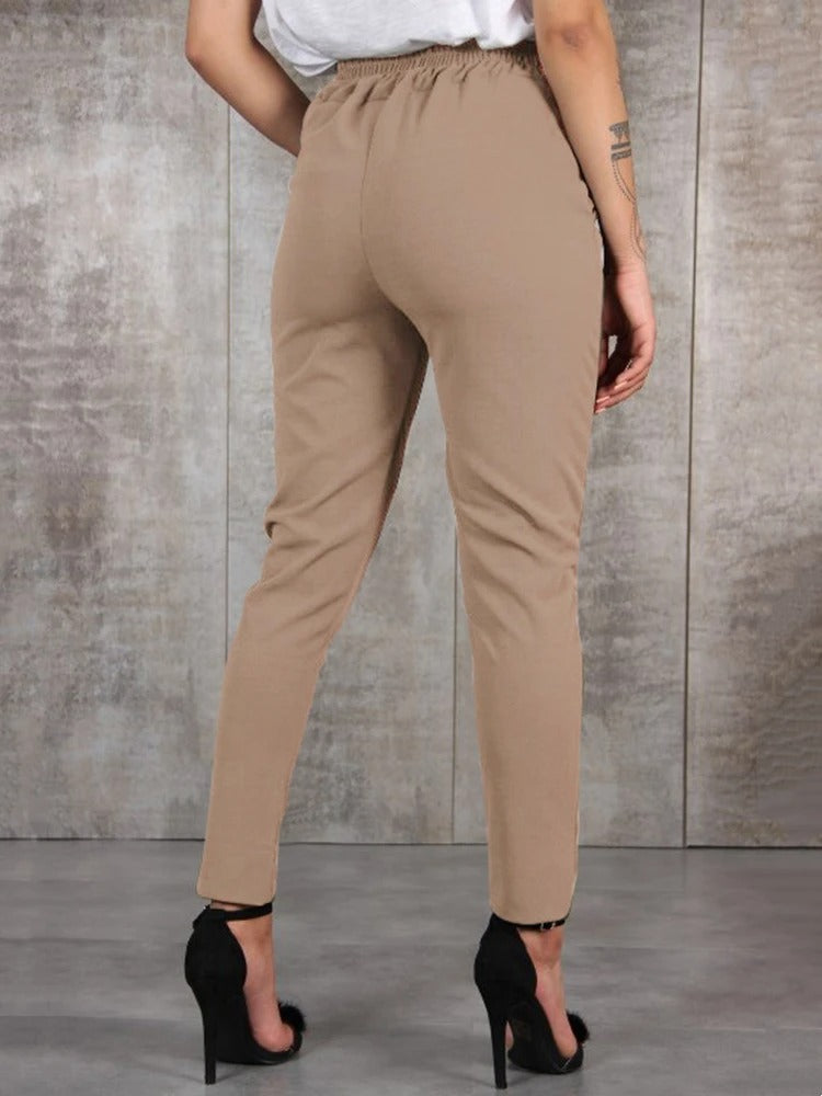 Slanke chiffon stijl damesbroek