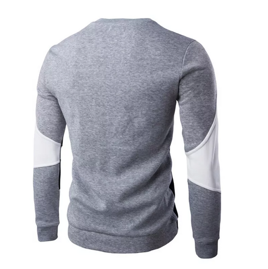 Casual sweatshirt met ronde hals voor heren