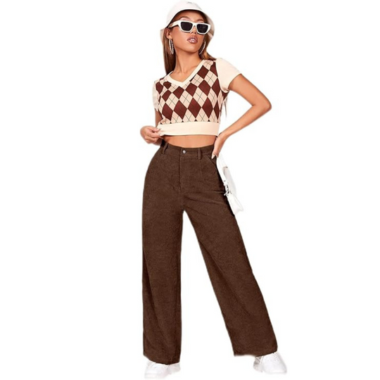 Casual Retro Broek voor Dames
