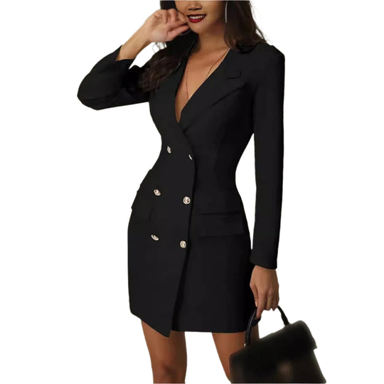 Dames Slim Blazer Jurk