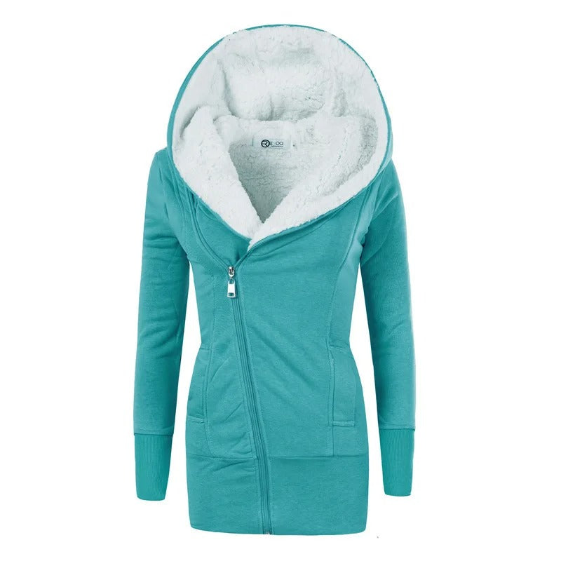 Fleecevest met capuchon voor dames