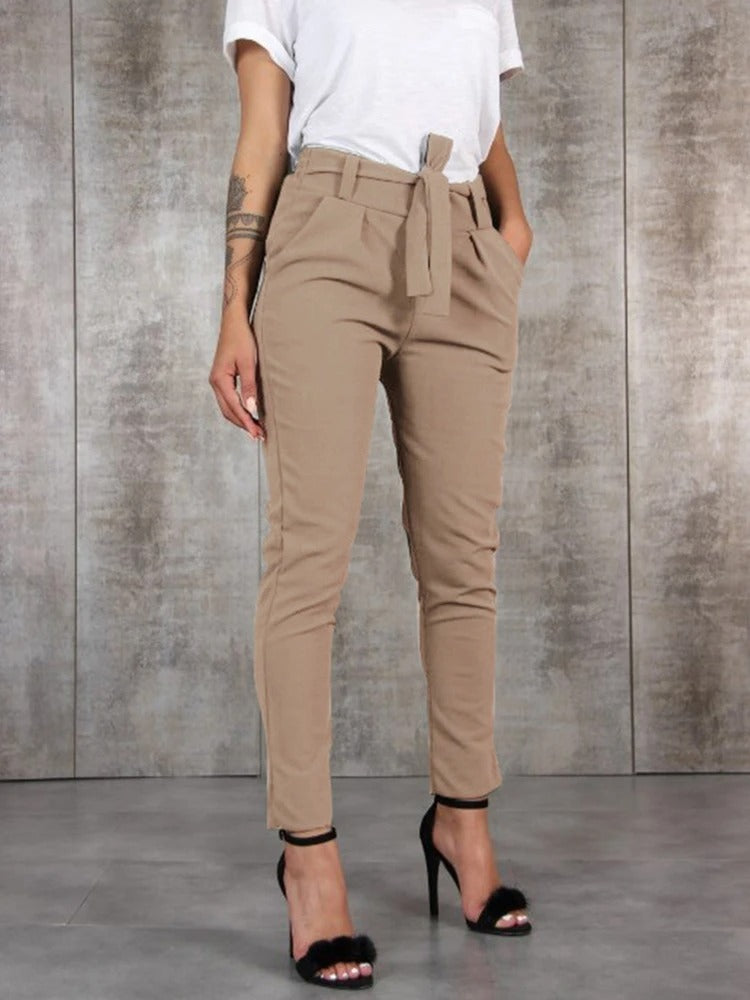 Slanke chiffon stijl damesbroek