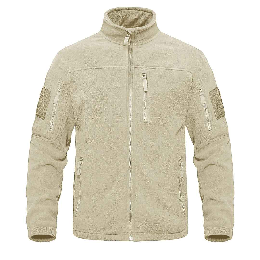 Heren fleece thermojack met volledige rits