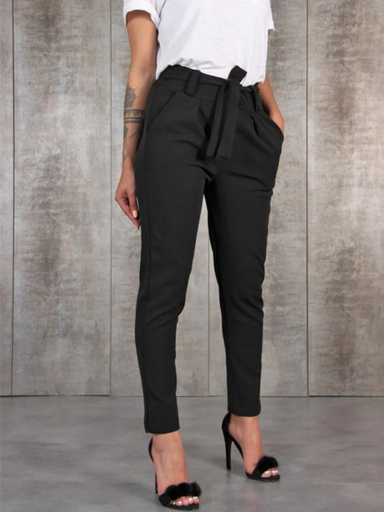 Slanke chiffon stijl damesbroek
