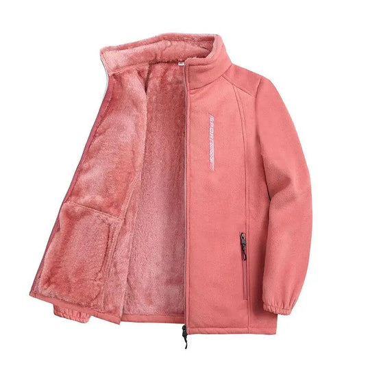 Winter warme fleece jas voor dames