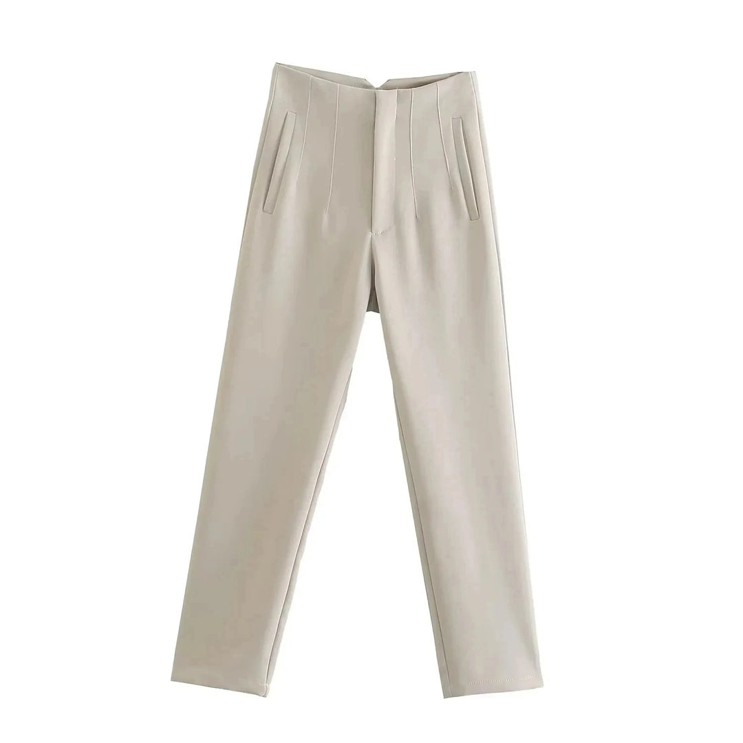 Dames hoge taille potloodbroek