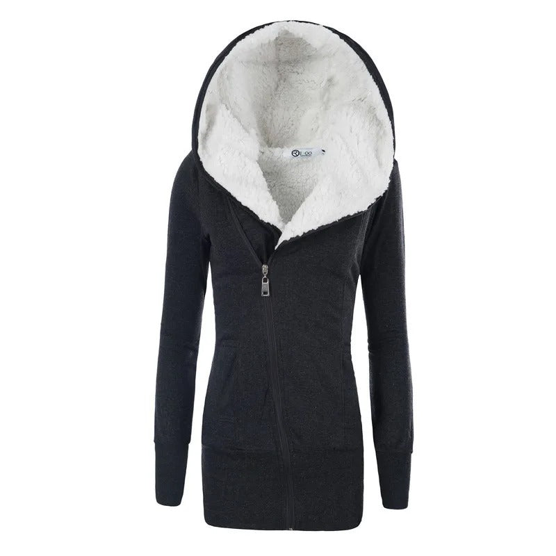 Fleecevest met capuchon voor dames