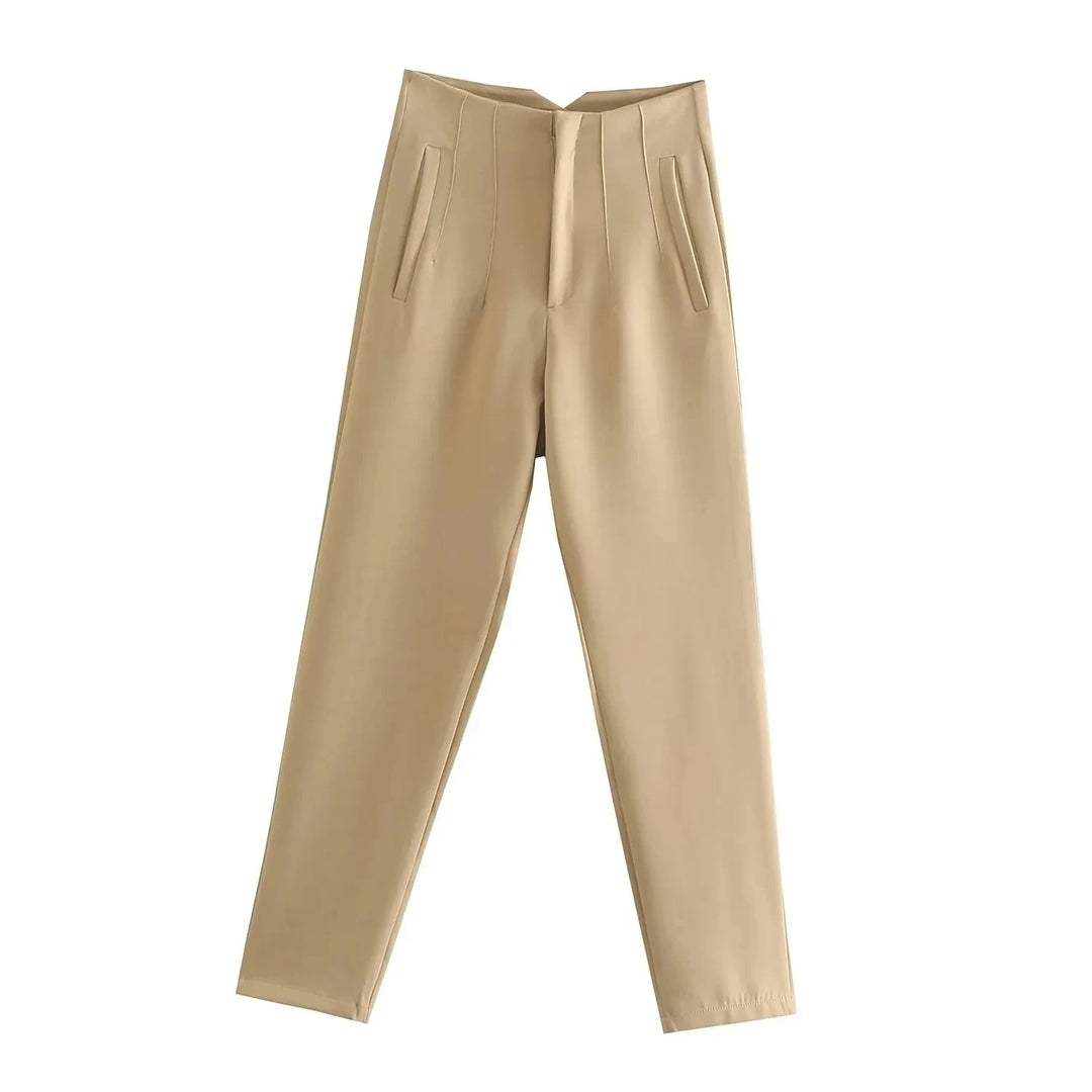 Dames hoge taille potloodbroek
