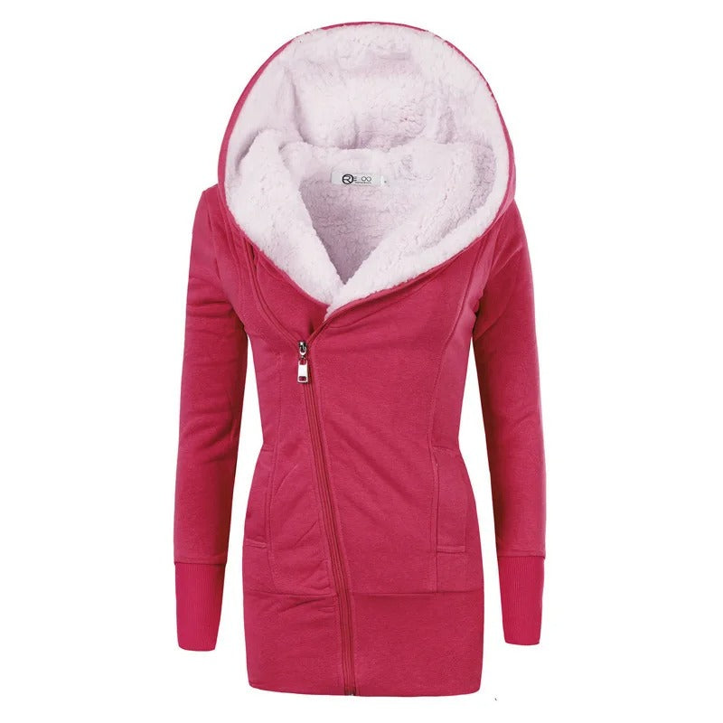 Fleecevest met capuchon voor dames
