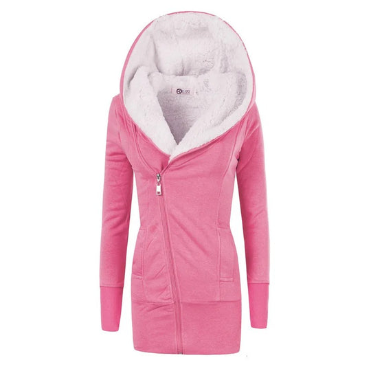 Fleecevest met capuchon voor dames