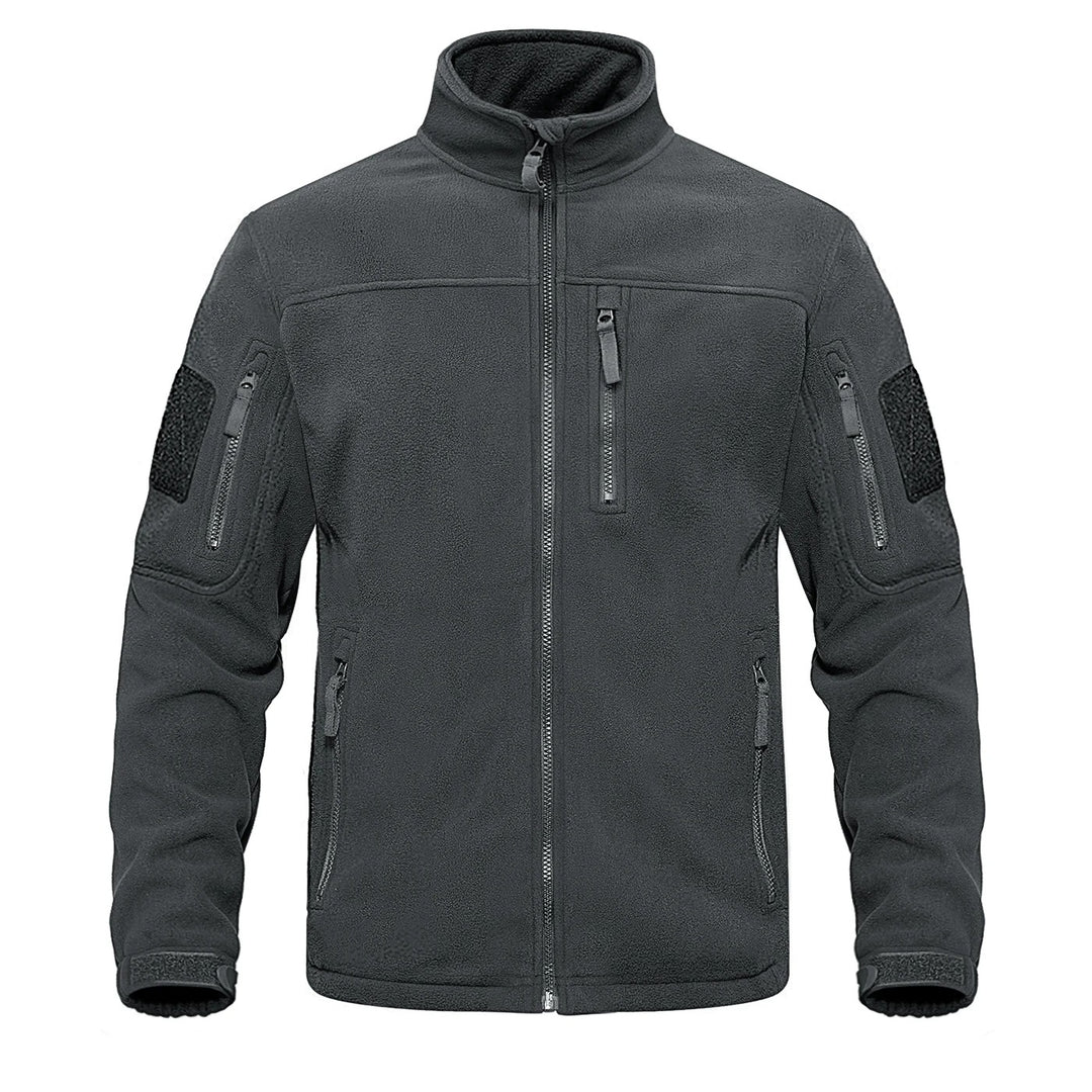 Heren fleece thermojack met volledige rits