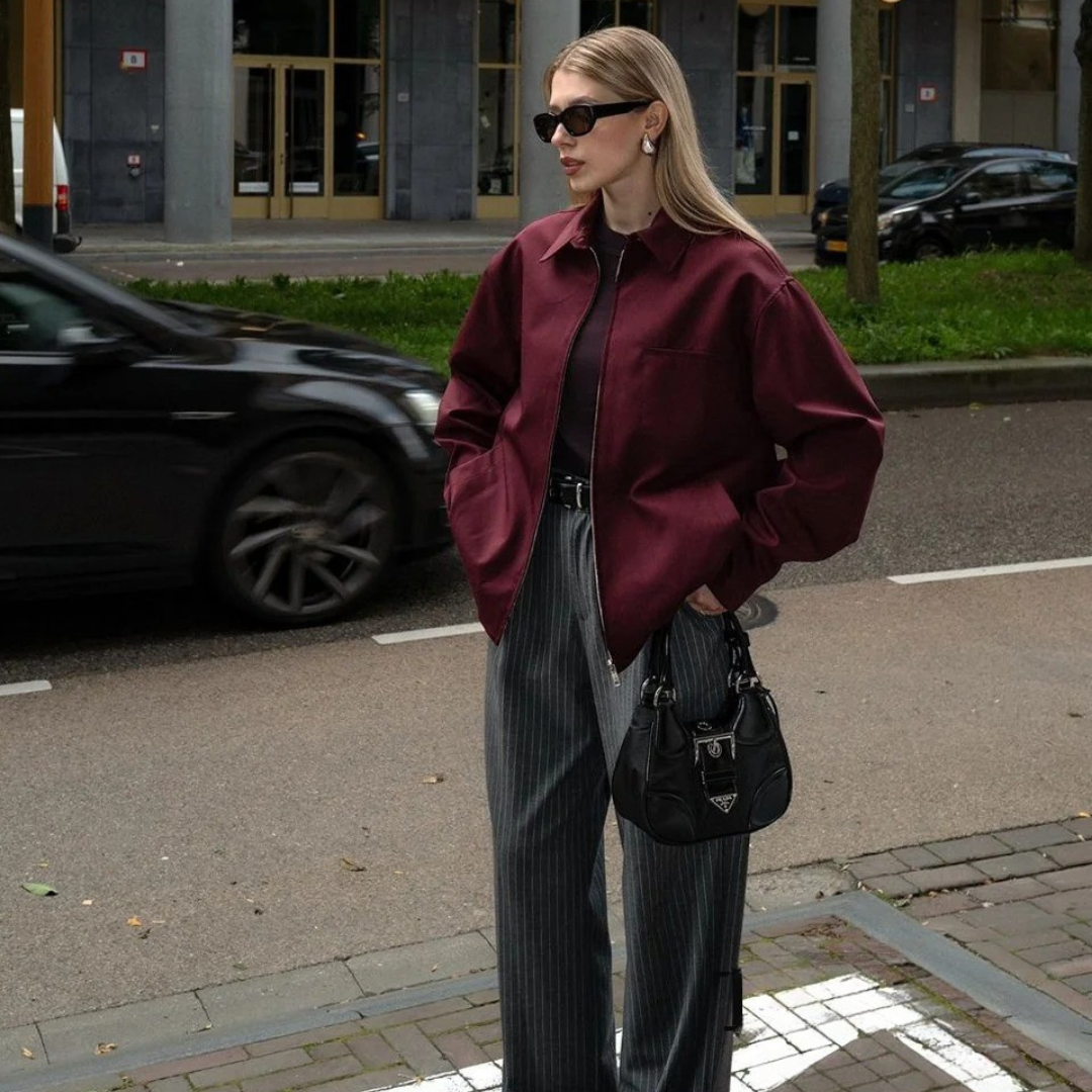 Vrouwen Vintage Los Rits Jasje