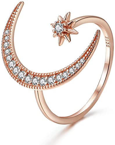 Halve maan ster ring Belleza