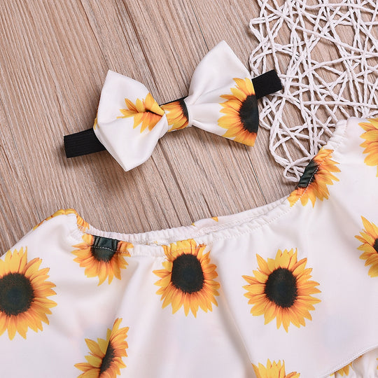 Zonnebloemenoutfit voor kinderen Belleza