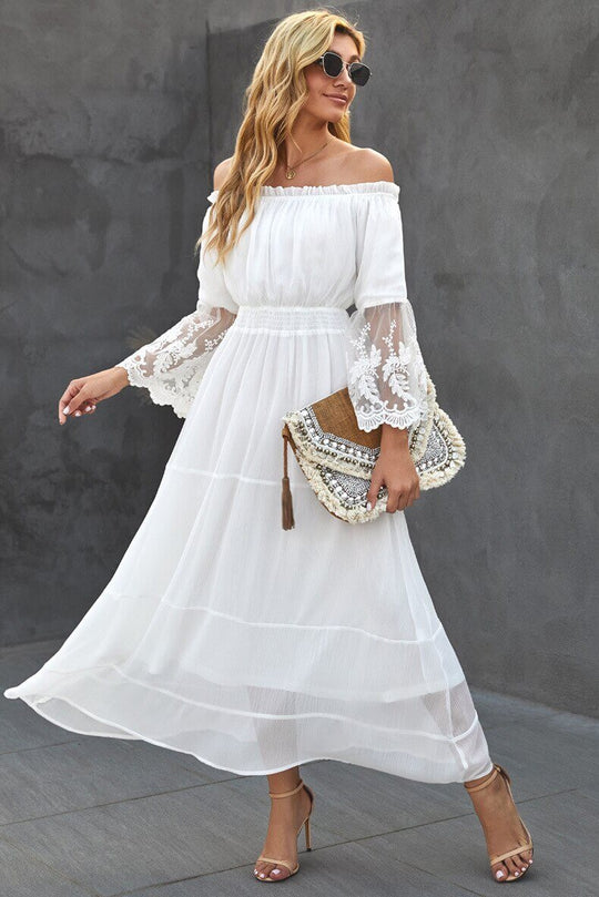 Boho kanten Maxi Jurk Belleza