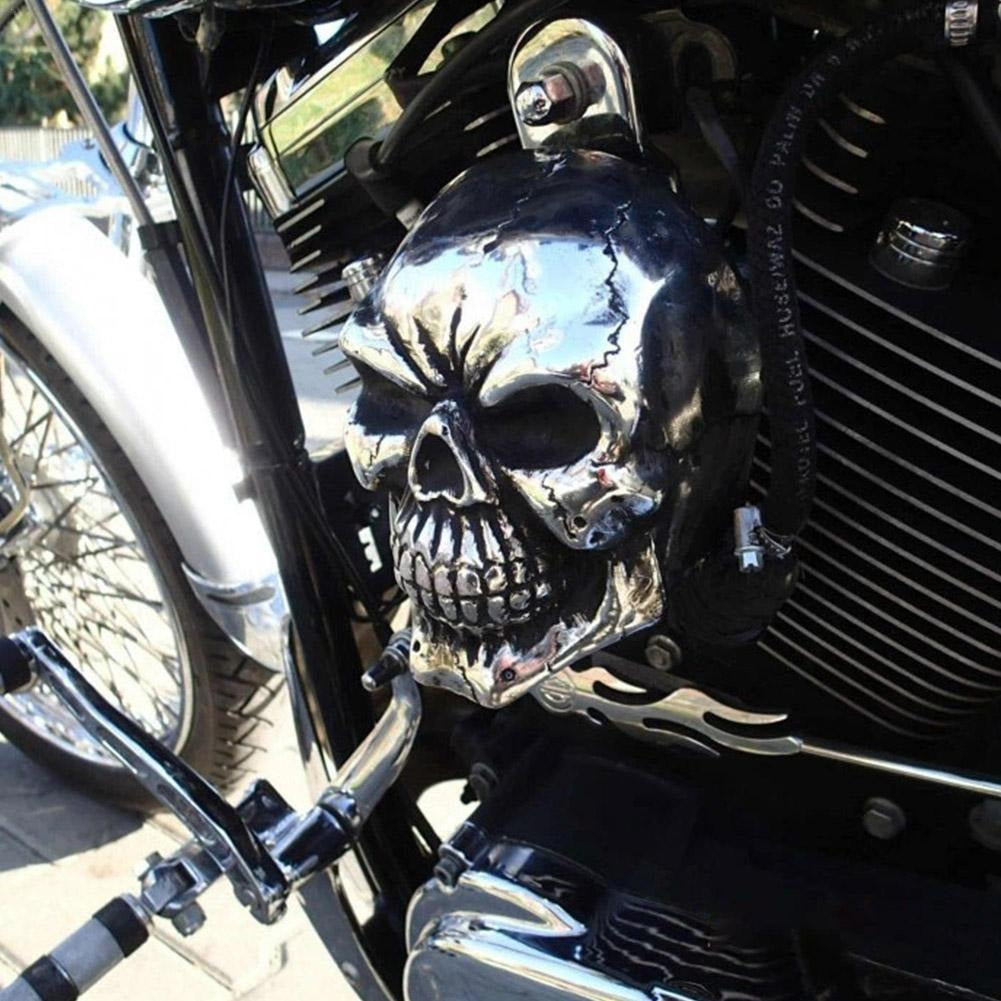 Motorfiets schedel hoorn deksel Belleza