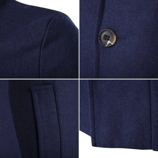Heren Trench Coat met opstaande kraag Belleza