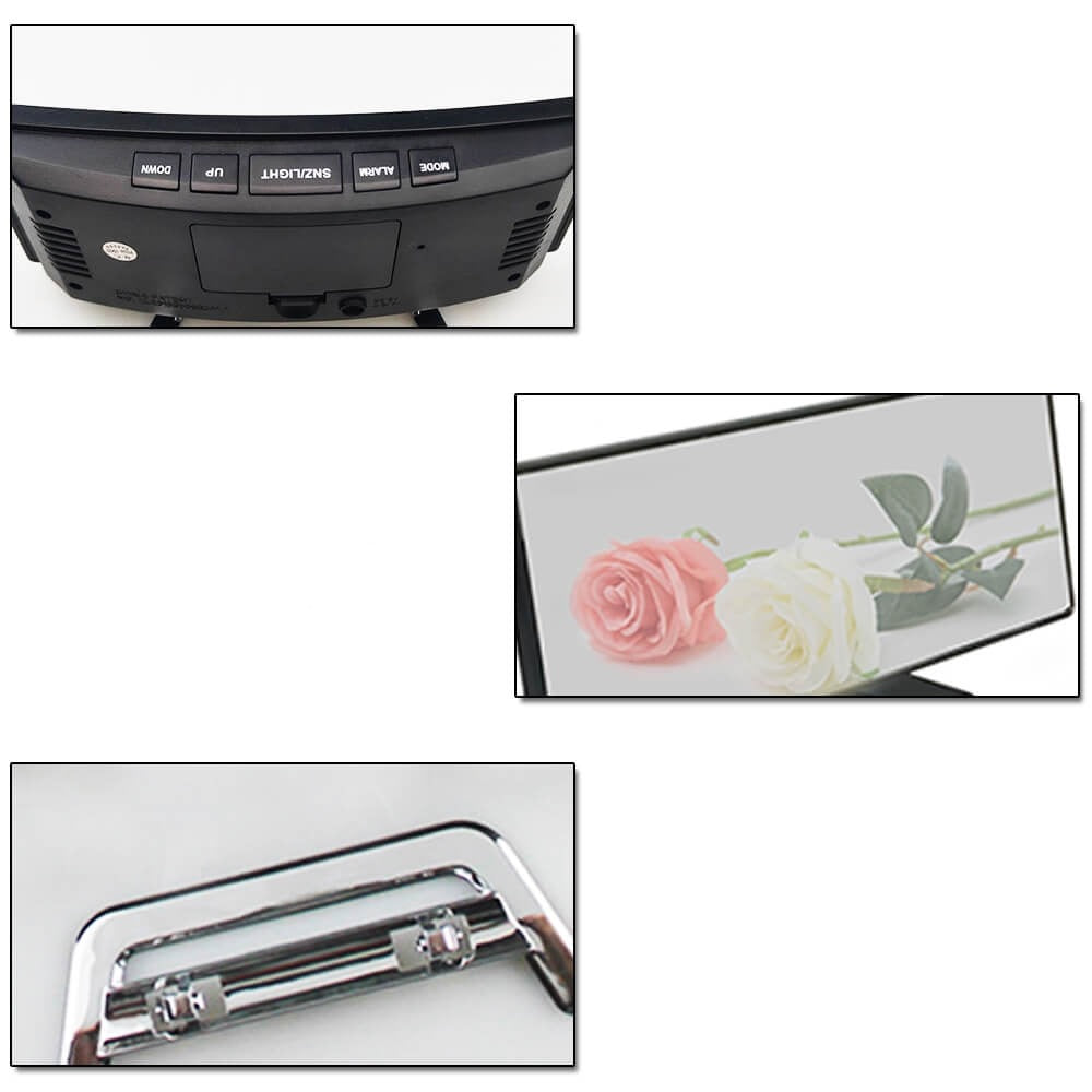 Gebogen LED Digitale Wekker