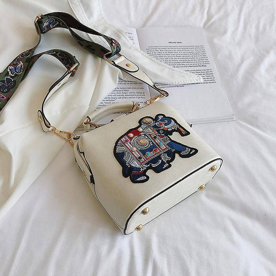 Mandala Geborduurde Tas
