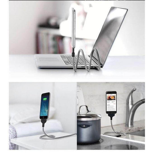 Veelzijdige telefoonstandaard oplaadkabel Belleza