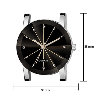 Quartz Heren Leder Horloge Belleza