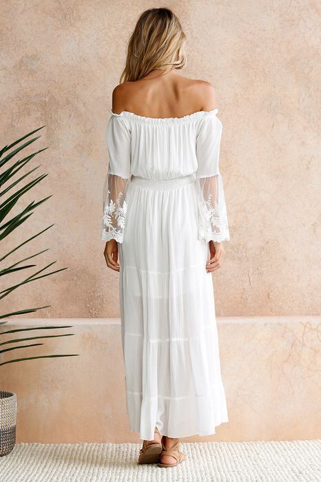 Boho kanten Maxi Jurk Belleza