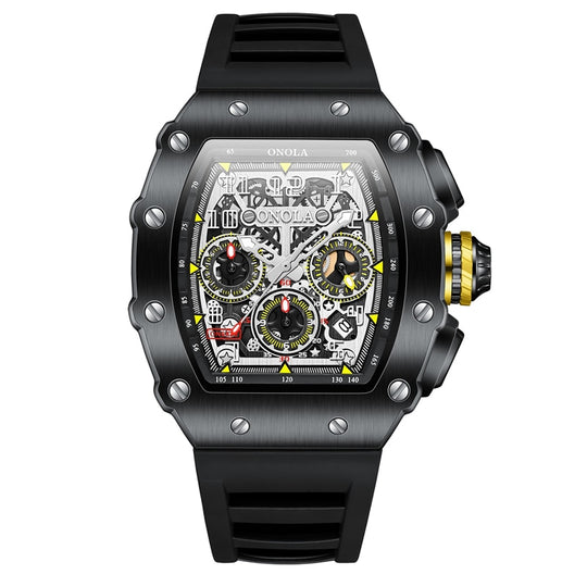 Heren Luminous Tonneau Horloge