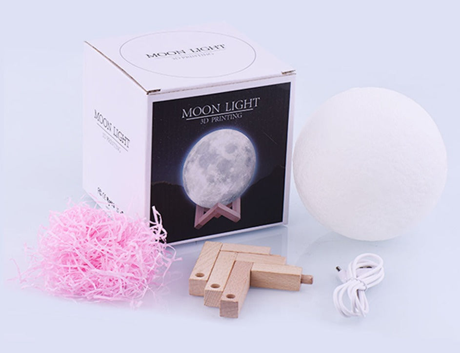 3D Maanlamp met tekst Belleza