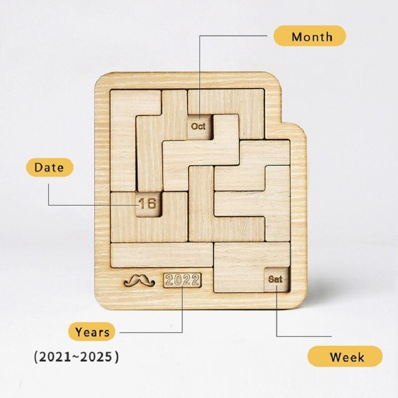 Dagelijkse Kalender Houten Puzzel