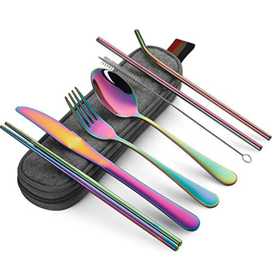Herbruikbare Reisbestek Set